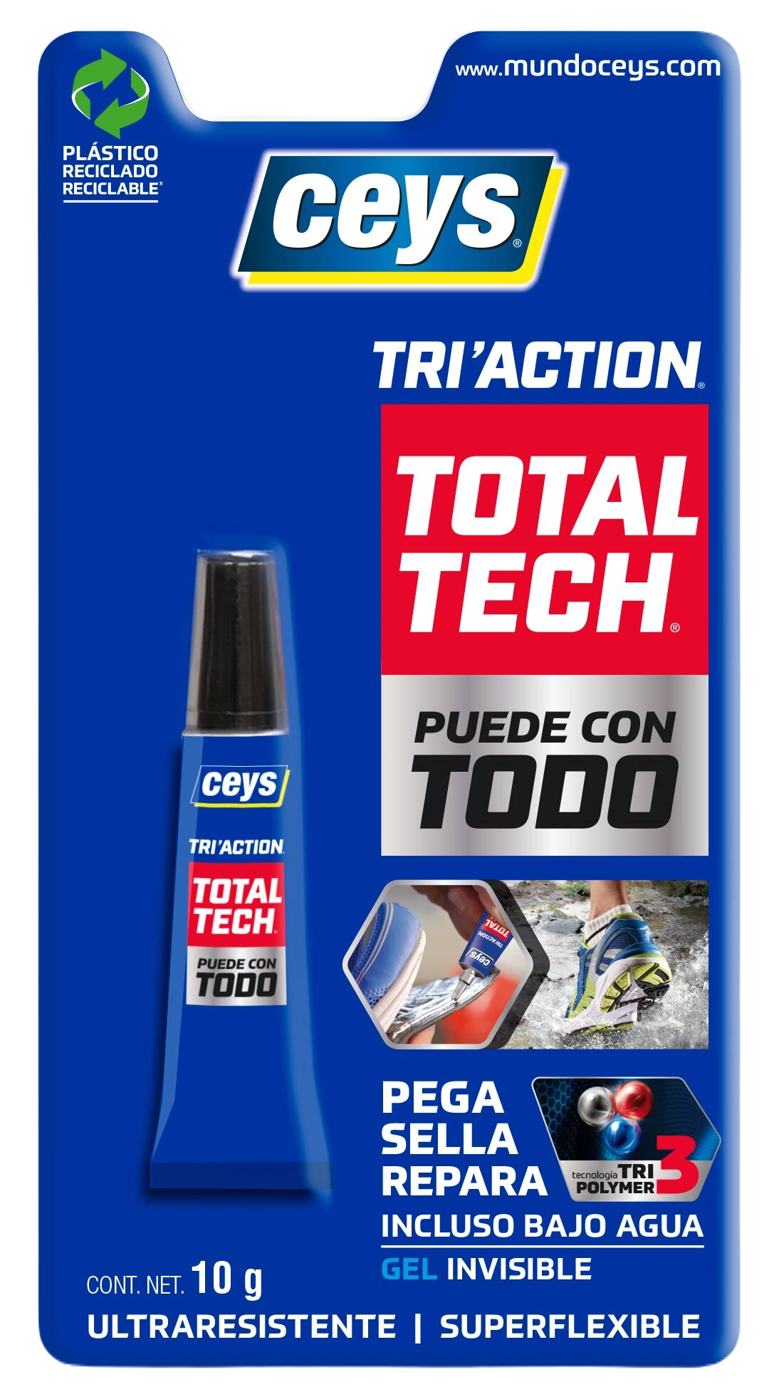 CEYS TRIACTION TOTAL TECH TUBO 10GR.