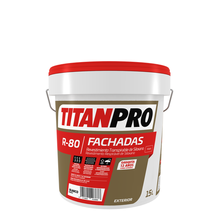 TITANPRO R80 SILICATO BLANCO 15 LTS.