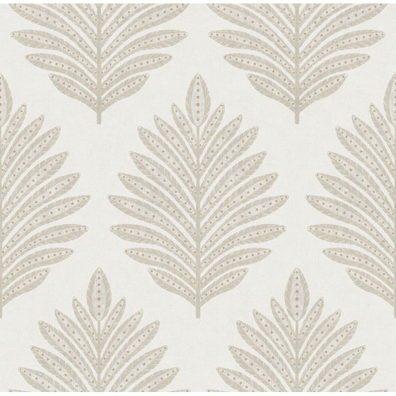 Papel pintado HOJAS ÉTNICAS BEIGE