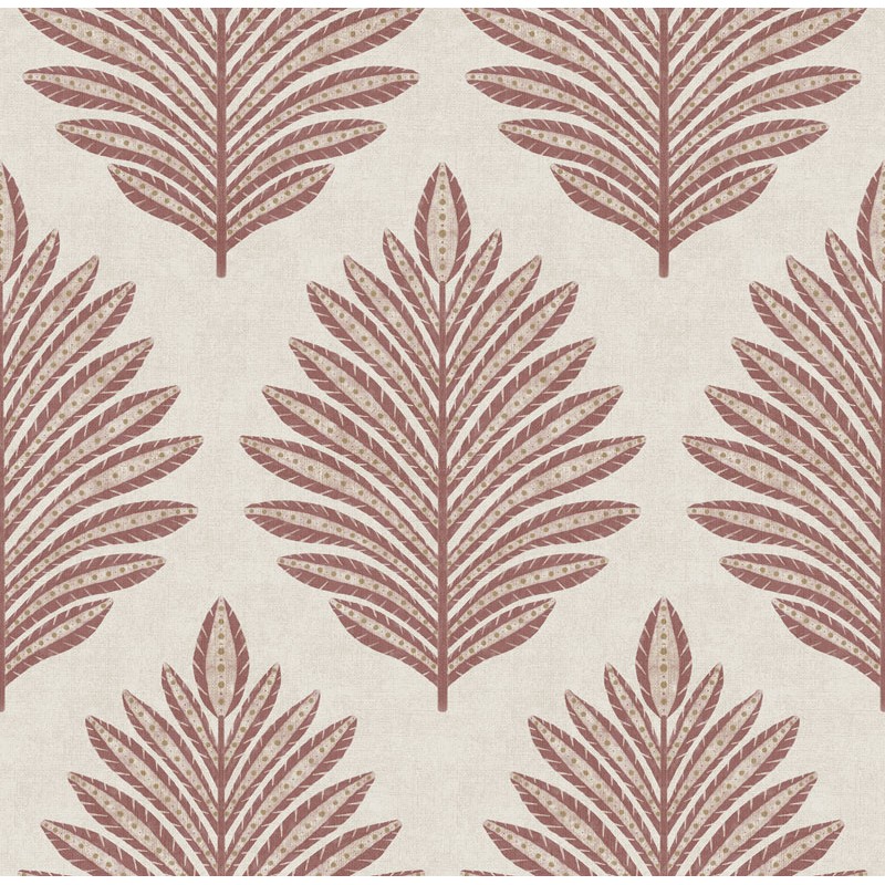 Papel pintado HOJAS ÉTNICAS TERRACOTA