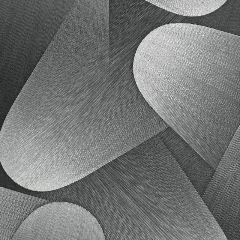 Papel pintado RETRO MODERNO PLATEADO
