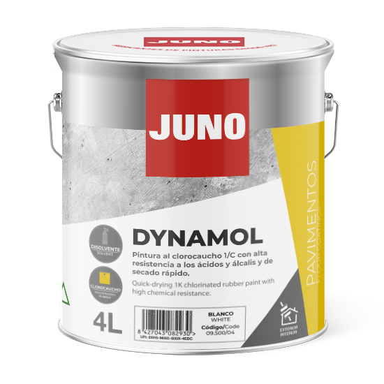 Fotografía en detalle de Pintura clorocaucho Dynamol de Servicat Pinturas