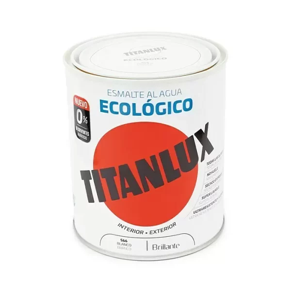ESMALTE ECOLOGICO AL AGUA TITANLUX SATINADO