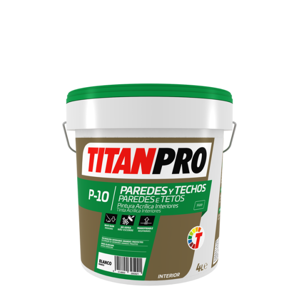 TITANPRO P10 MATE ACRILICA INTERIOR