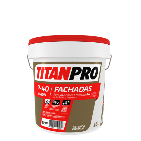TITANPRO P40 VINILICO SATINADO BLANCO