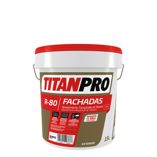TITANPRO R80 SILICATO BLANCO 15 LTS.