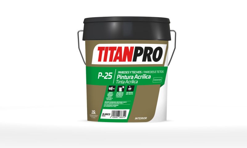 TITANPRO P25 PINTURA ACRILICA INTERIOR